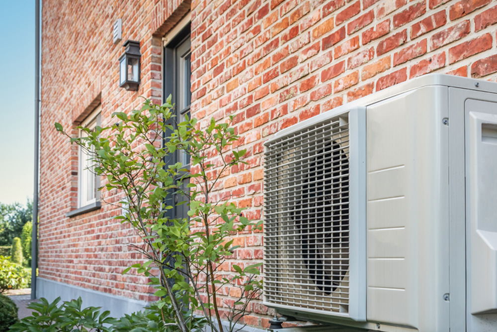 Air conditioning unit outside a home in Washington